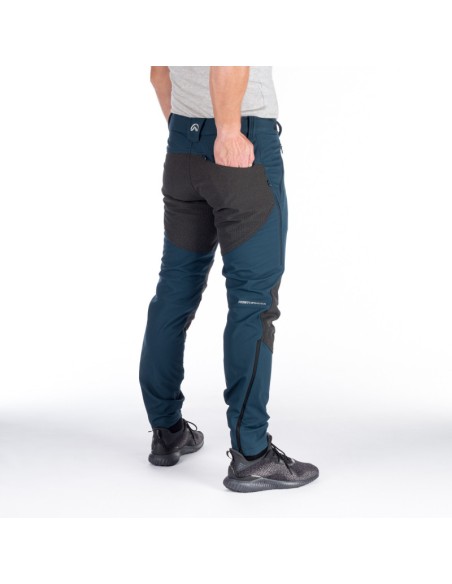 Men's outdoor softshell pants protect face 3L Milton Ink Blue-Black