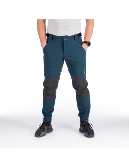 Men's outdoor softshell pants protect face 3L Milton Ink Blue-Black
