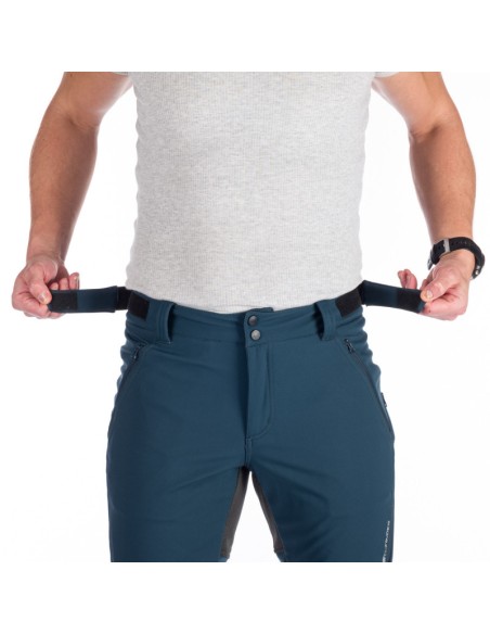 Men's outdoor softshell pants protect face 3L Milton Ink Blue-Black
