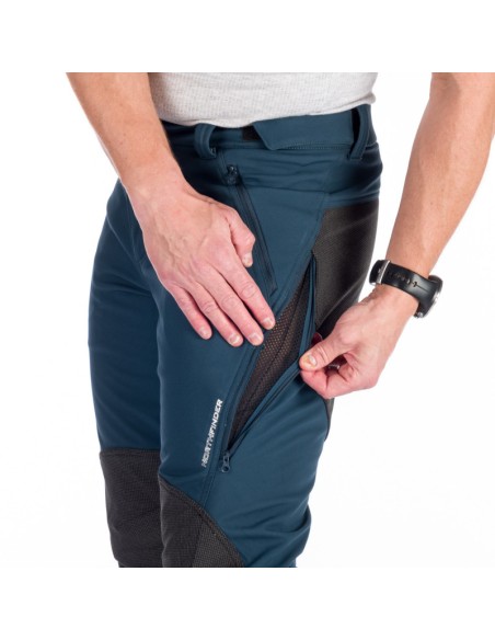 Men's outdoor softshell pants protect face 3L Milton Ink Blue-Black