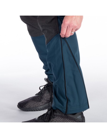 Men's outdoor softshell pants protect face 3L Milton Ink Blue-Black