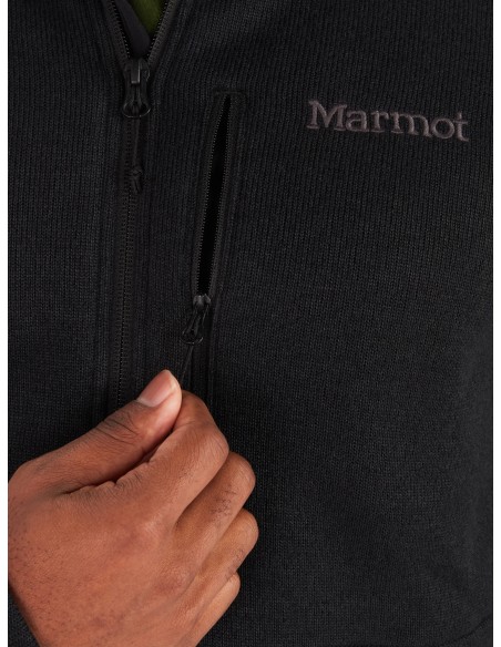 Marmot Fleece Drop Line Black