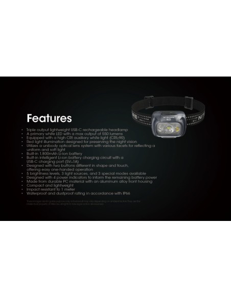 Φακός Κεφαλής LED Nitecore NU31 - 550 Lumen Grey