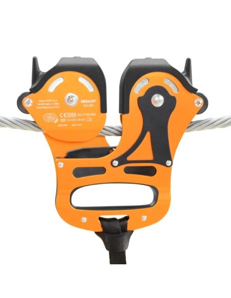 Τροχαλία διπλή Double pulley Kong long and fast zip lines