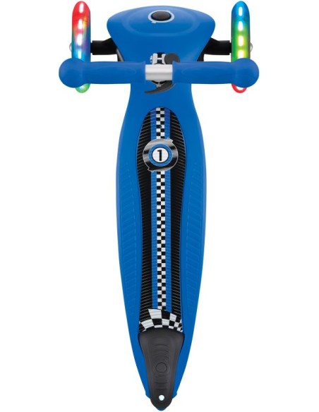 Globber Scooter Junior Foldable Fantasy Lights Racing Navy Blue (433-100)