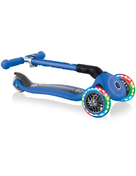 Globber Scooter Junior Foldable Fantasy Lights Racing Navy Blue (433-100)