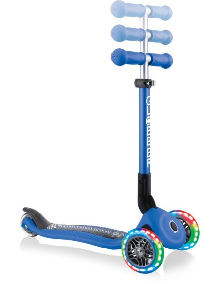 Globber Scooter Junior Foldable Fantasy Lights Racing Navy Blue (433-100)