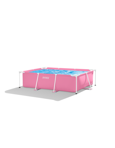 Πισινα Intex Pink Rectangular Frame Pool 220x150χ60cm