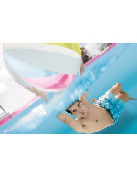 Πισινα Intex Pink Rectangular Frame Pool 220x150χ60cm