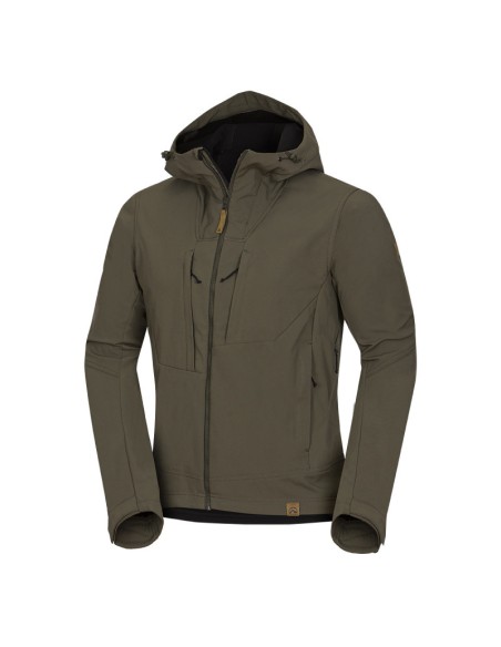 Men's Adventure 3L softshell jacket August Dark Green