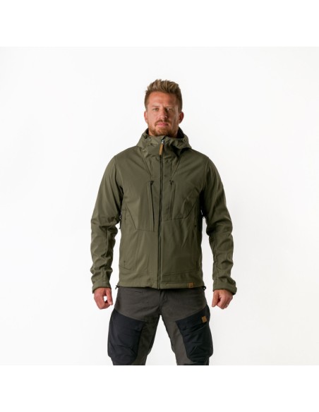 Men's Adventure 3L softshell jacket August Dark Green