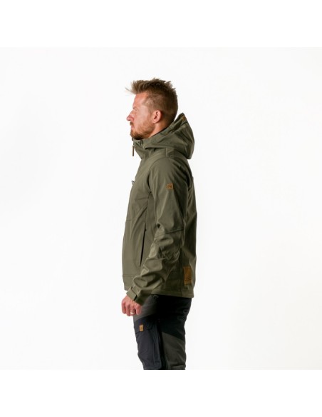 Men's Adventure 3L softshell jacket August Dark Green