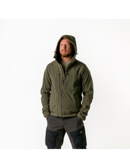 Men's Adventure 3L softshell jacket August Dark Green