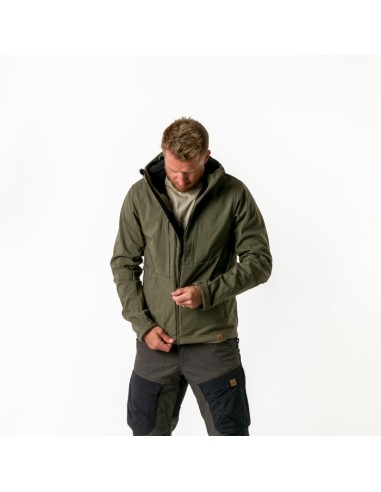 Men's Adventure 3L softshell jacket August Dark Green