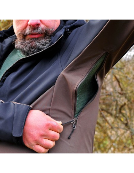 Men's Adventure 3L softshell jacket August Dark Green