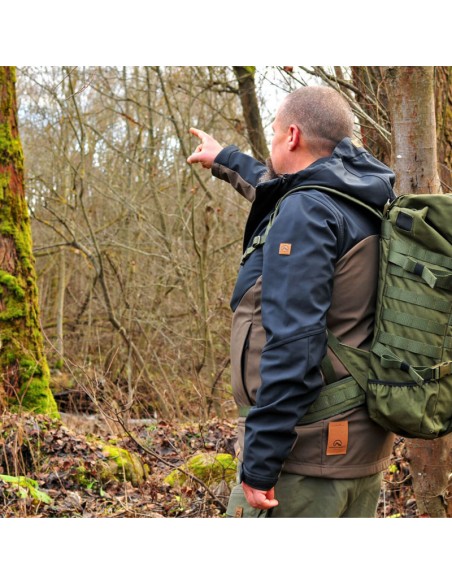 Men's Adventure 3L softshell jacket August Dark Green