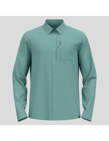 Ανδρικό πουκάμισο Odlo The Hyper Contrast long sleeve hiking shirt - Arctic