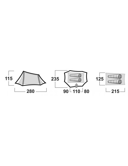 Σκηνή Husky Camping Tent Brunel 2 - 2 prs Green