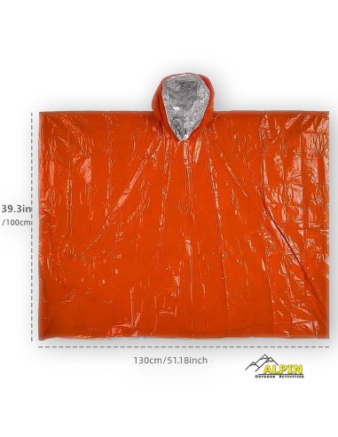 BePrepared Poncho Survival έκτακτης ανάγκης Alpin+θήκη
