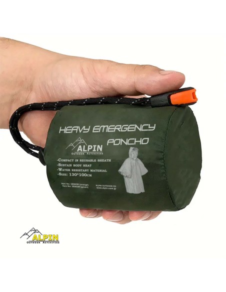 BePrepared Poncho Survival έκτακτης ανάγκης Alpin+θήκη