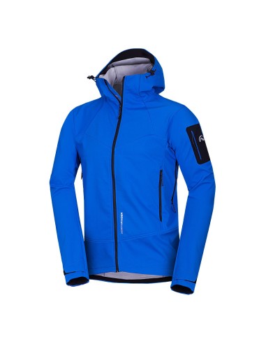 Men's outdoor hoody softshell jacket 3L Fabio Blue