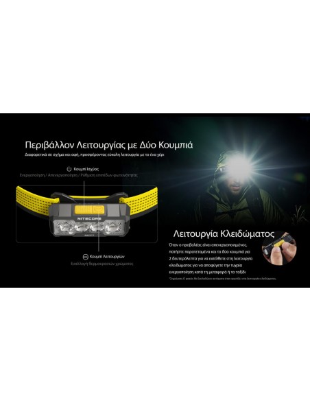 Φακός Κεφαλής LED Nitecore Nu27 - 600 Lumens