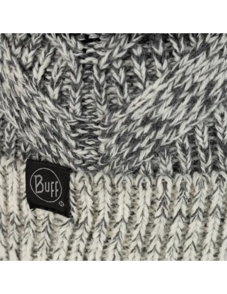 Buff Knitted & Fleece Band Hat - MAsha Grey - 120855.937.10.00
