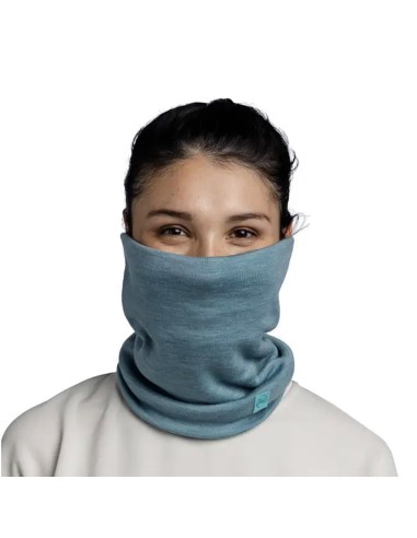 Buff Merino Heavyweight Neckwarmer - Solid Pool - 113018.722.10.
