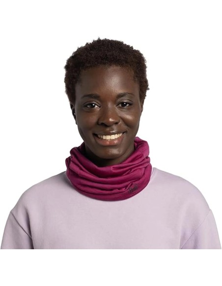 Buff Merino Lightweight Neckwarmer - Solid Magenta - 113010.535.