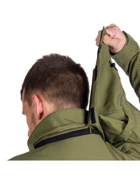 Men's outdoor softshell jacket North Finder Giolio olive