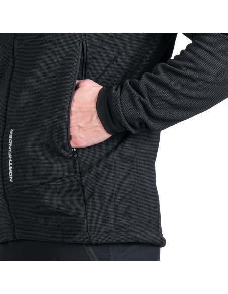 Men's fleece sweatshirt NorthPolar Gioele Grey-Black