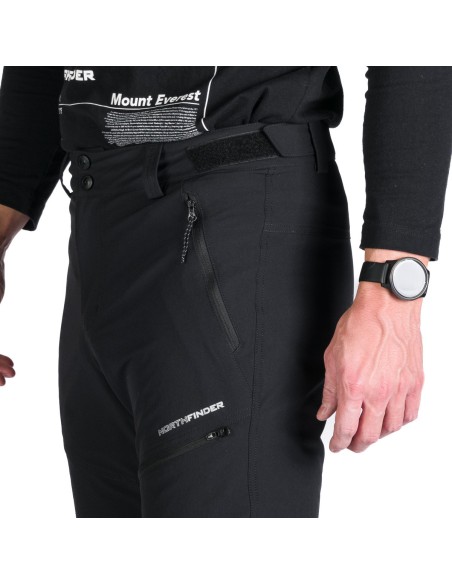 Men's comfortable hiking pants Northfinder Aurelio Black
