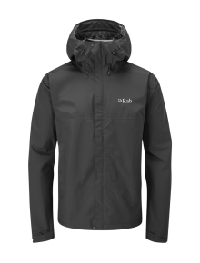 Ανδρικό Αδιάβροχο Rab Downpour Eco Jacket Black