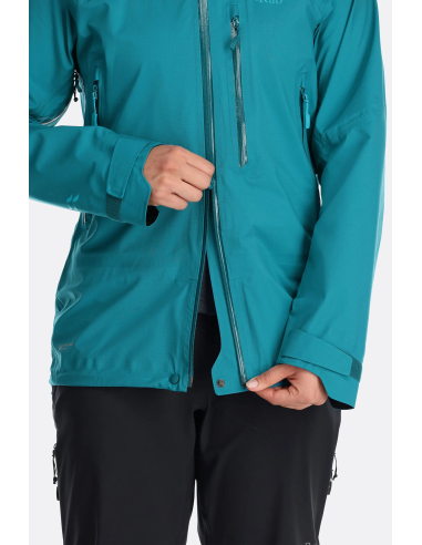 Γυναικείο Αδιάβροχο Rab Firewall Waterproof Jacket Eucalyptus
