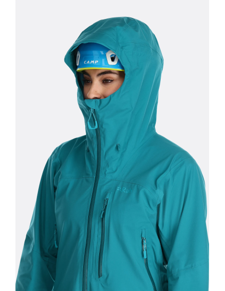Γυναικείο Αδιάβροχο Rab Firewall Waterproof Jacket Eucalyptus