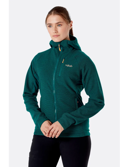 Γυναικείο Fleece Rab Capacitor Hoody Eucalyptus