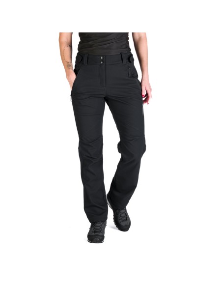 Women's hiking softshell pants North Finder Jayne Black