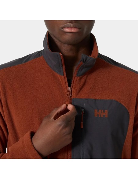 Ανδρικό Fleece Helly Hansen Daybreaker Block Microfleece Jacket Iron Oxide
