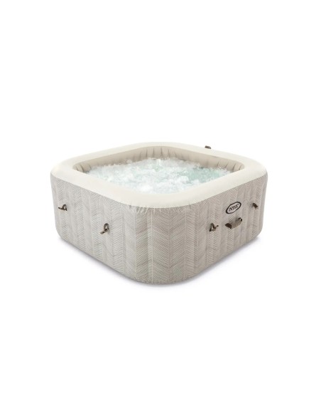 Intex Chevron Deluxe Square Bubble Spa Set (4 ατόμων)