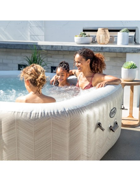 Intex Chevron Deluxe Square Bubble Spa Set (6 ατόμων)