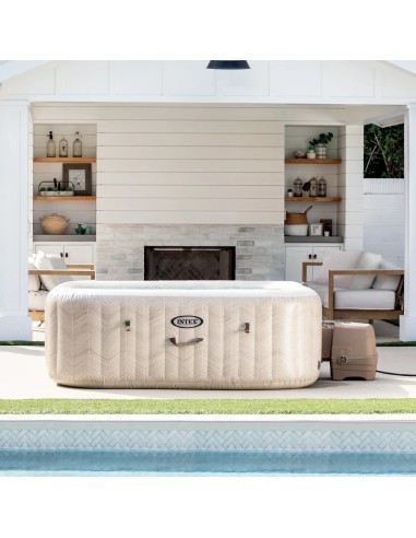 Intex Chevron Deluxe Square Bubble Spa Set (6 ατόμων)
