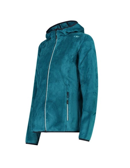 Γυναικείο HighLoft hooded fleece CMP Teal