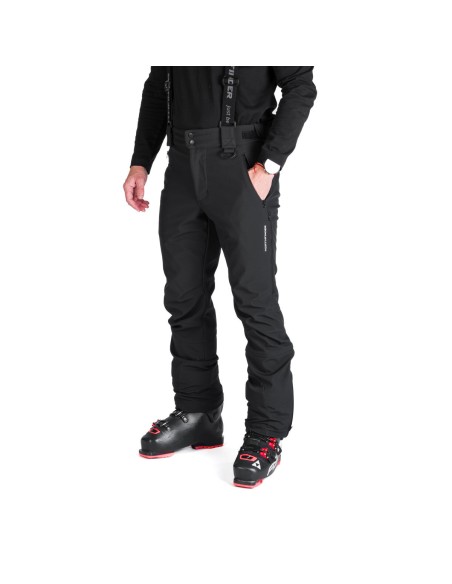 Men's Ski softshell pants pants North Finder Erastus Black
