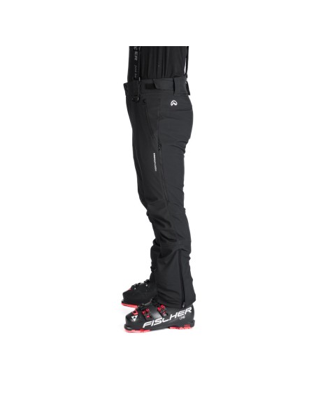 Men's Ski softshell pants pants North Finder Erastus Black