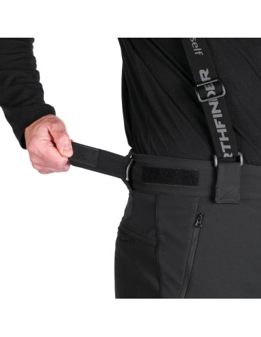 Men's Ski softshell pants pants North Finder Erastus Black