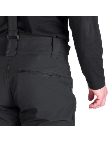 Men's Ski softshell pants pants North Finder Erastus Black