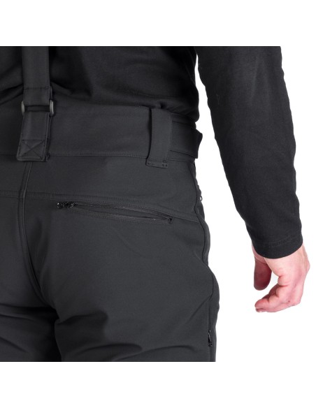 Men's Ski softshell pants pants North Finder Erastus Black