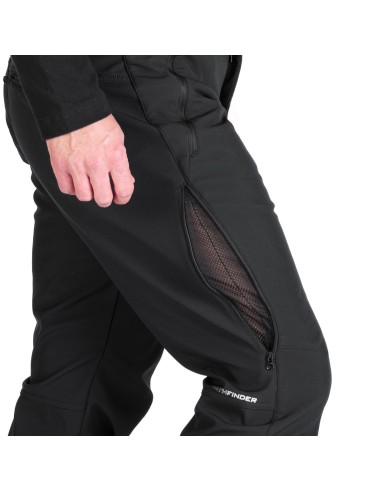 Men's Ski softshell pants pants North Finder Erastus Black