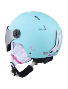 Παιδικό Κράνος Σκι Orbit Visor J Turquoise Neon Pink 2