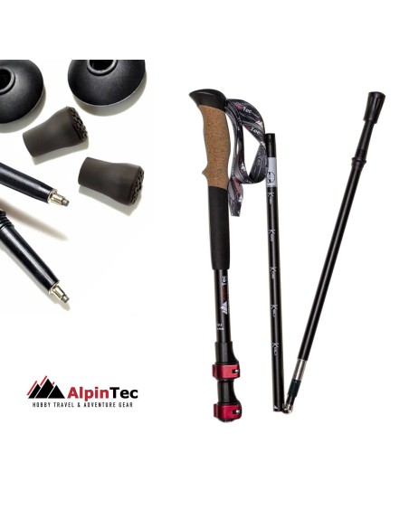 Μπατόν AlpinTec Athos Z-pole Black
